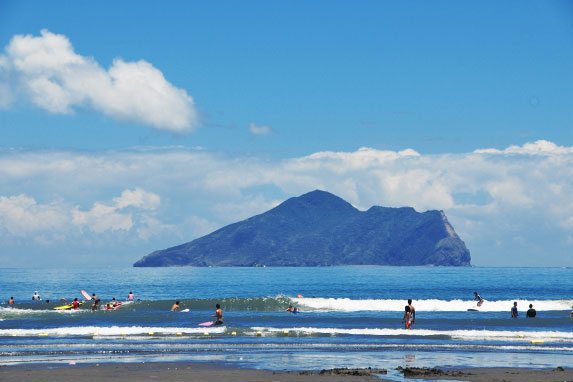 頭城海岸與龜山島遠眺